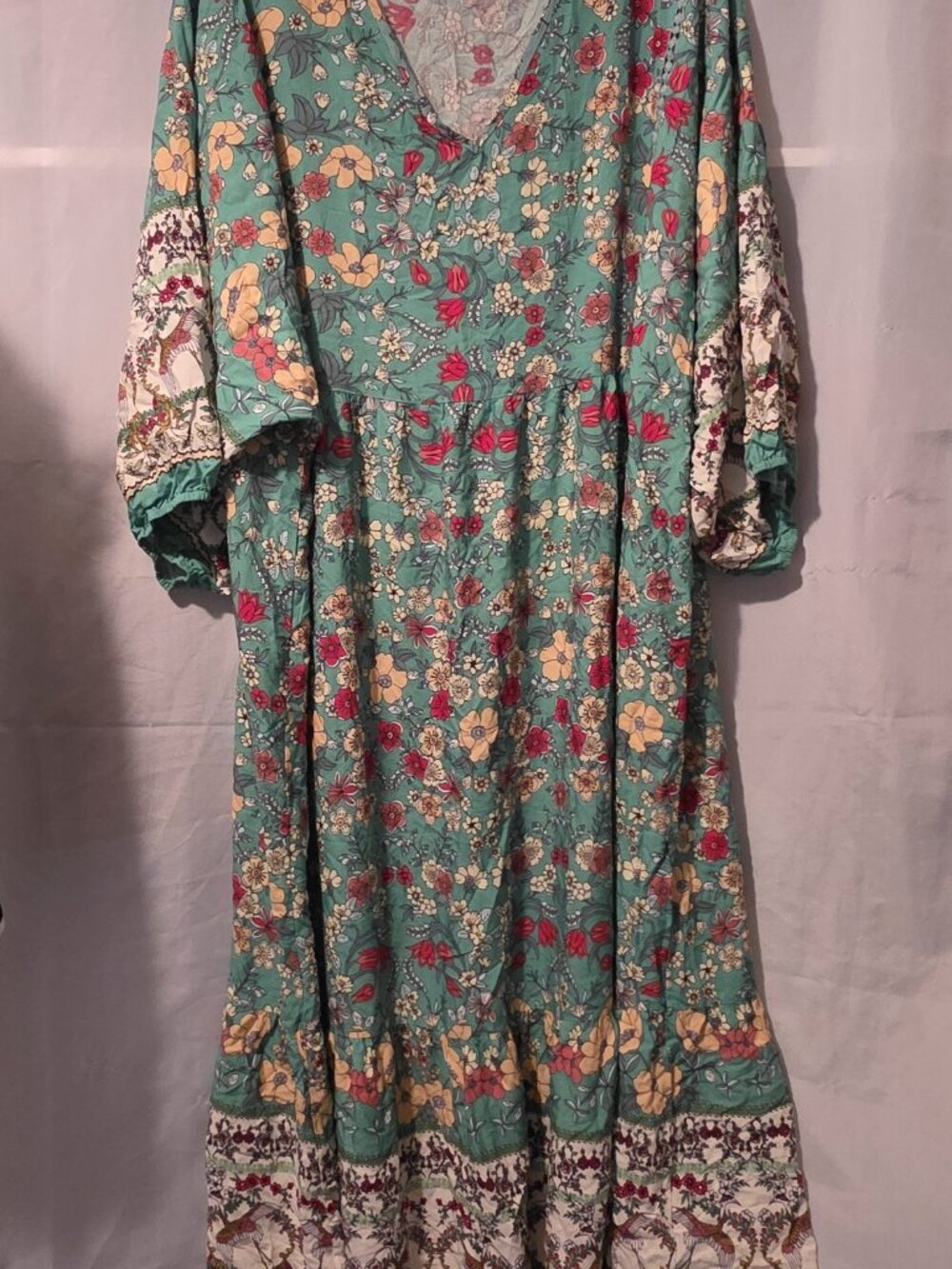 Women's Rusttydustty Floral Dress, Size 4X